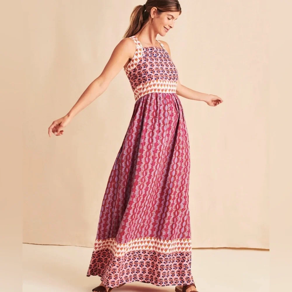 Faherty Women's Gracie Maxi Dress in Bali Bloom - Picture 3 of 16